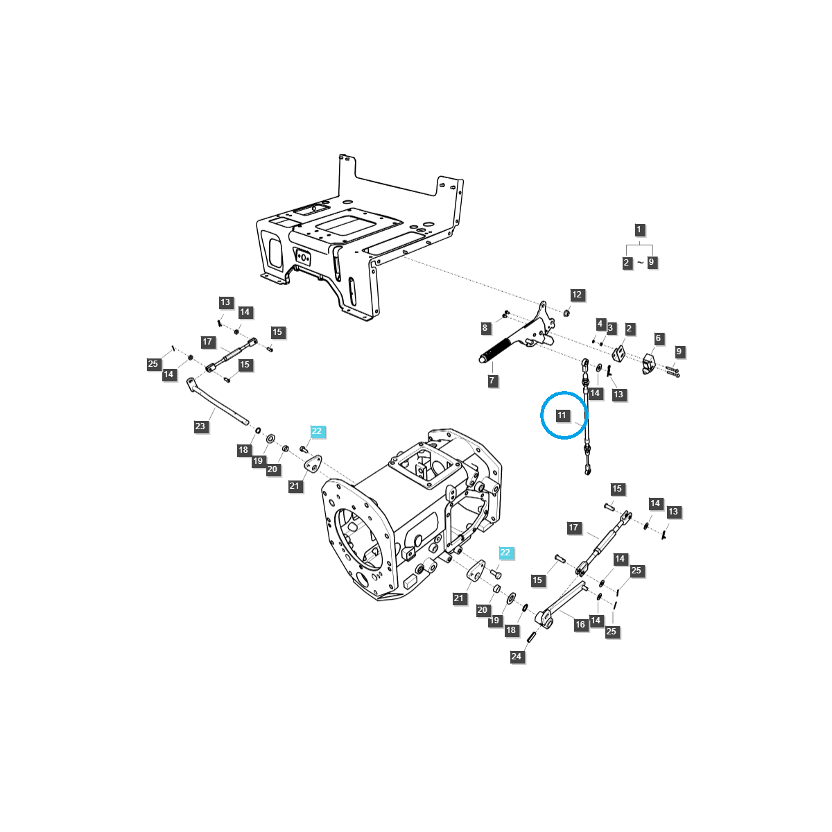 Handbremsseil - LS Tractor LS MT3.55/LS MT3.57/LS MT3.60