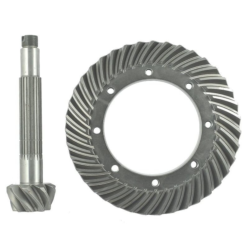 parts for kubota - Crown wheel 39T/225 mm + pinion shaft 9T/22T/228 mm / Kubota L1500/L2201/L2601/L3001 / 34160-4321-1 / 5-19-104-05