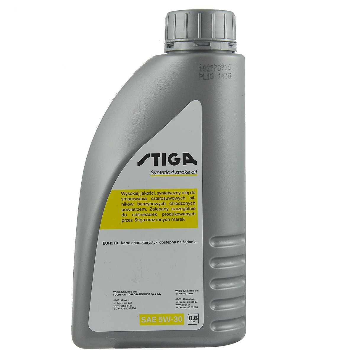 Aceite para motores de 4 tiempos / Stiga / 0.6L / 10W-30 / API SL/CF / 99-1102