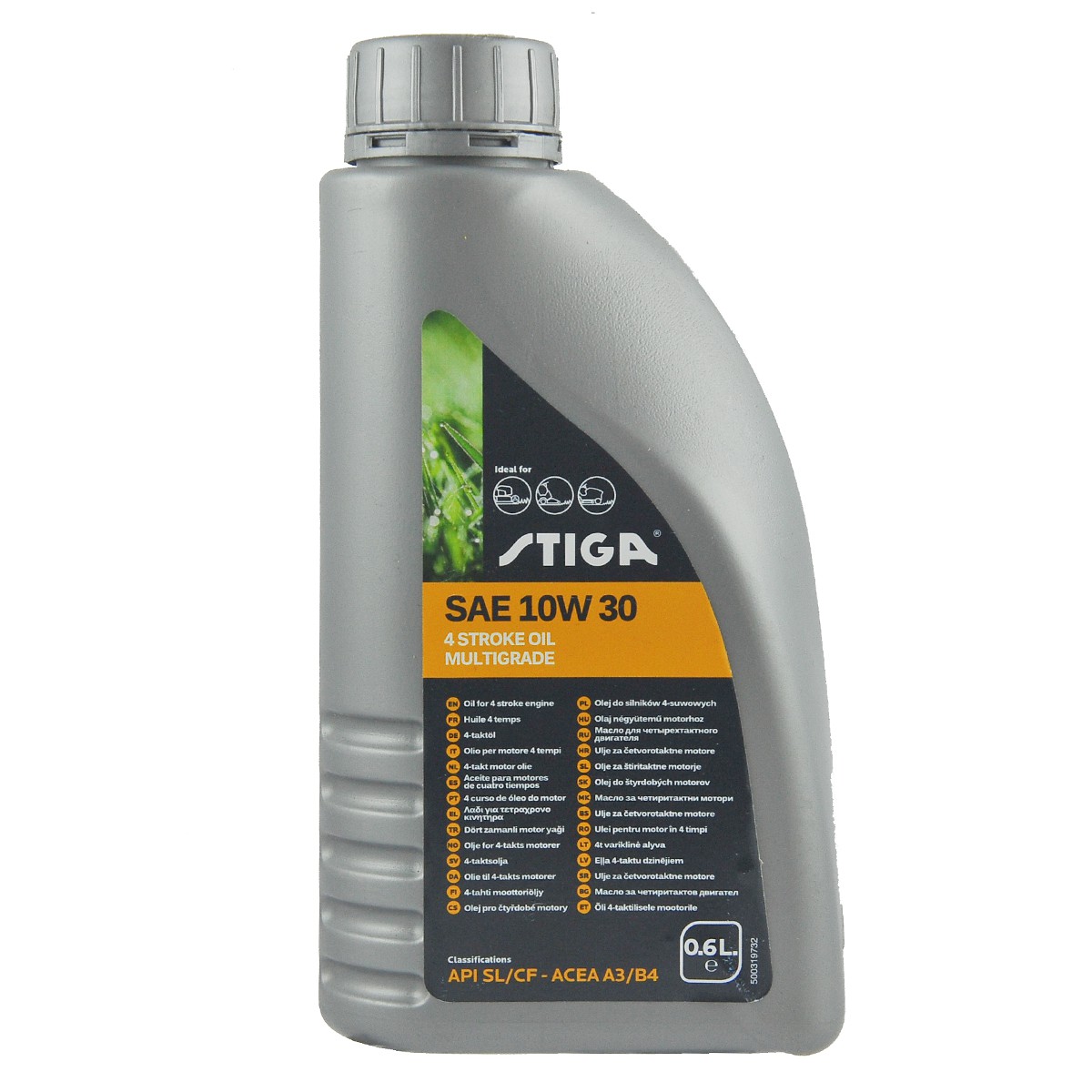 Aceite para motores de 4 tiempos / Stiga / 0.6L / 10W-30 / API SL/CF-ACEA A3/B4 / 1111-9237-01