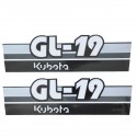 Cost of delivery: Kubota GL19 stickers