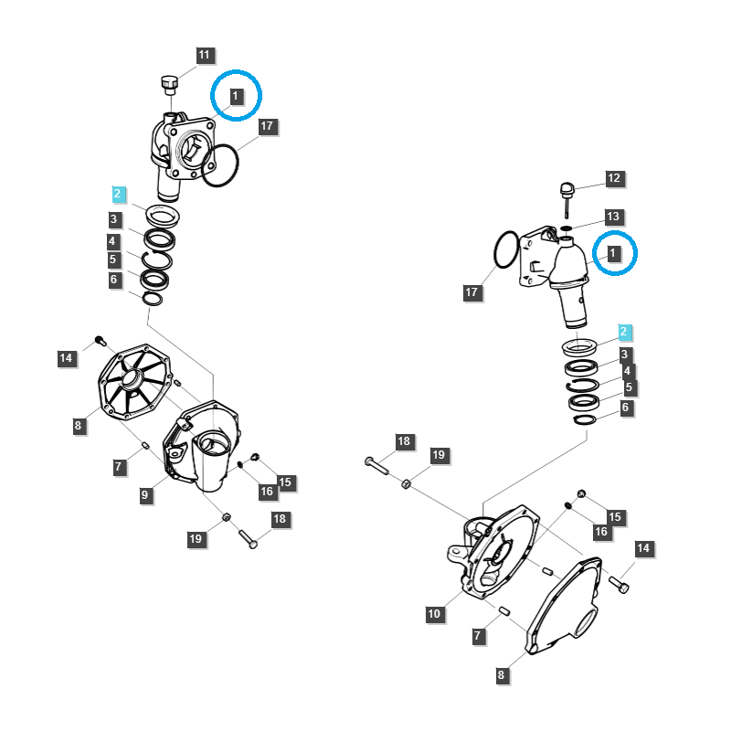 fahrsystem - Nabengehäuse / TRG400 / Ls Traktor 40195025