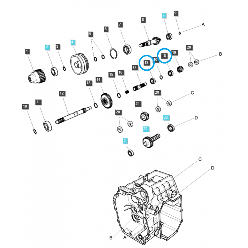 lager - Kugellager / A0860050 / LS Traktor / Nr. 40012697