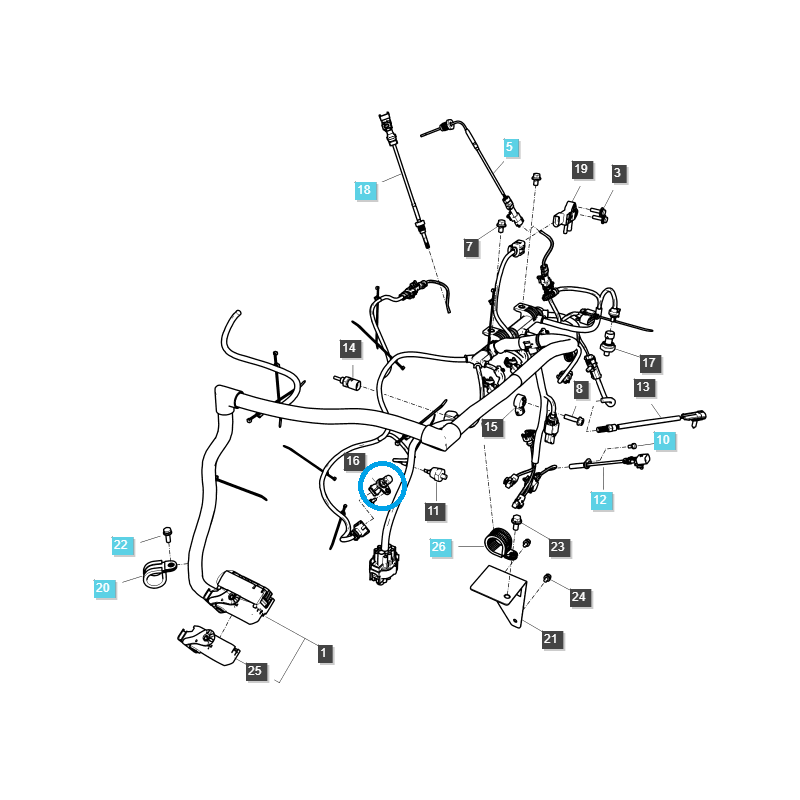 sensores - Sensor de posición del árbol de levas / TRG750 / LS Tractor / no 40273644