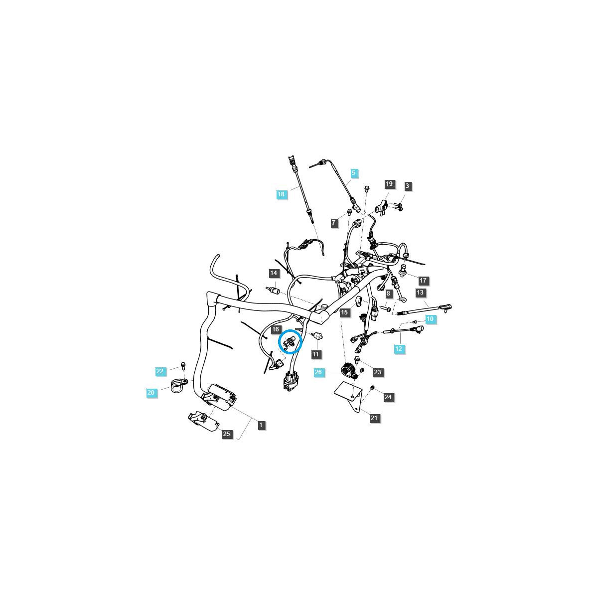 Nockenwellenpositionssensor / TRG750 / LS Traktor / Nr. 40273644