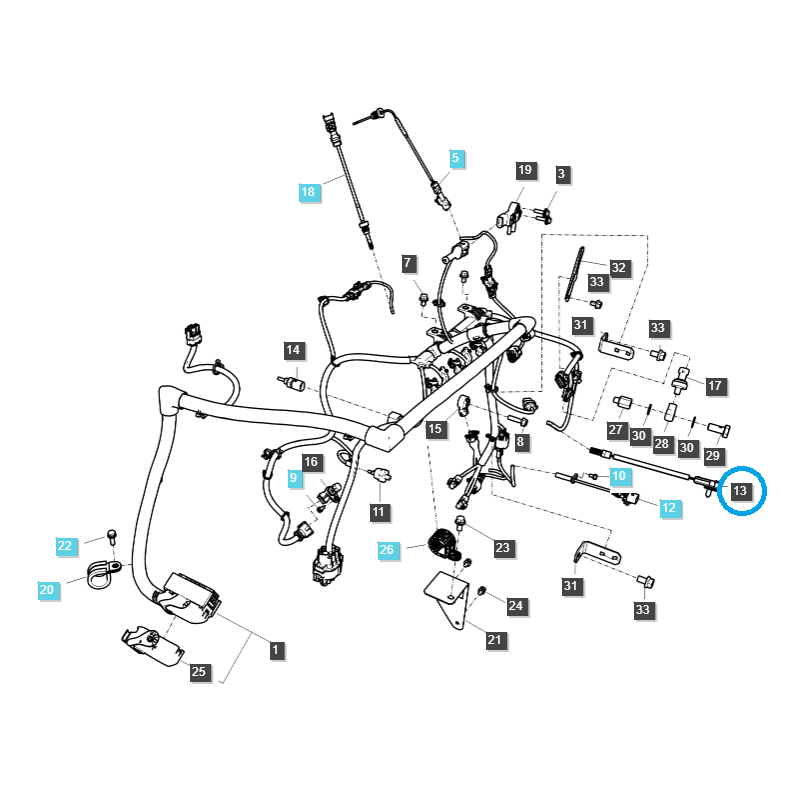 sensors - Air Temperature Sensor / TRG750 / LS Tractor / MT3.40 / LS MT357 / No. 40346506