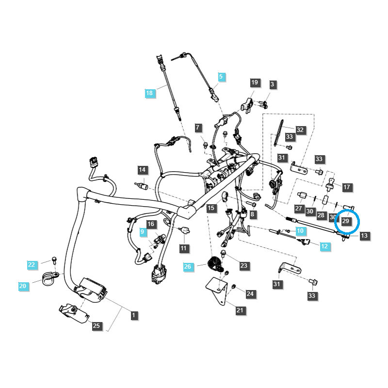 vis et rondelles - Vis de trop-plein / TRG823 / Tracteur LS / n° 40009919