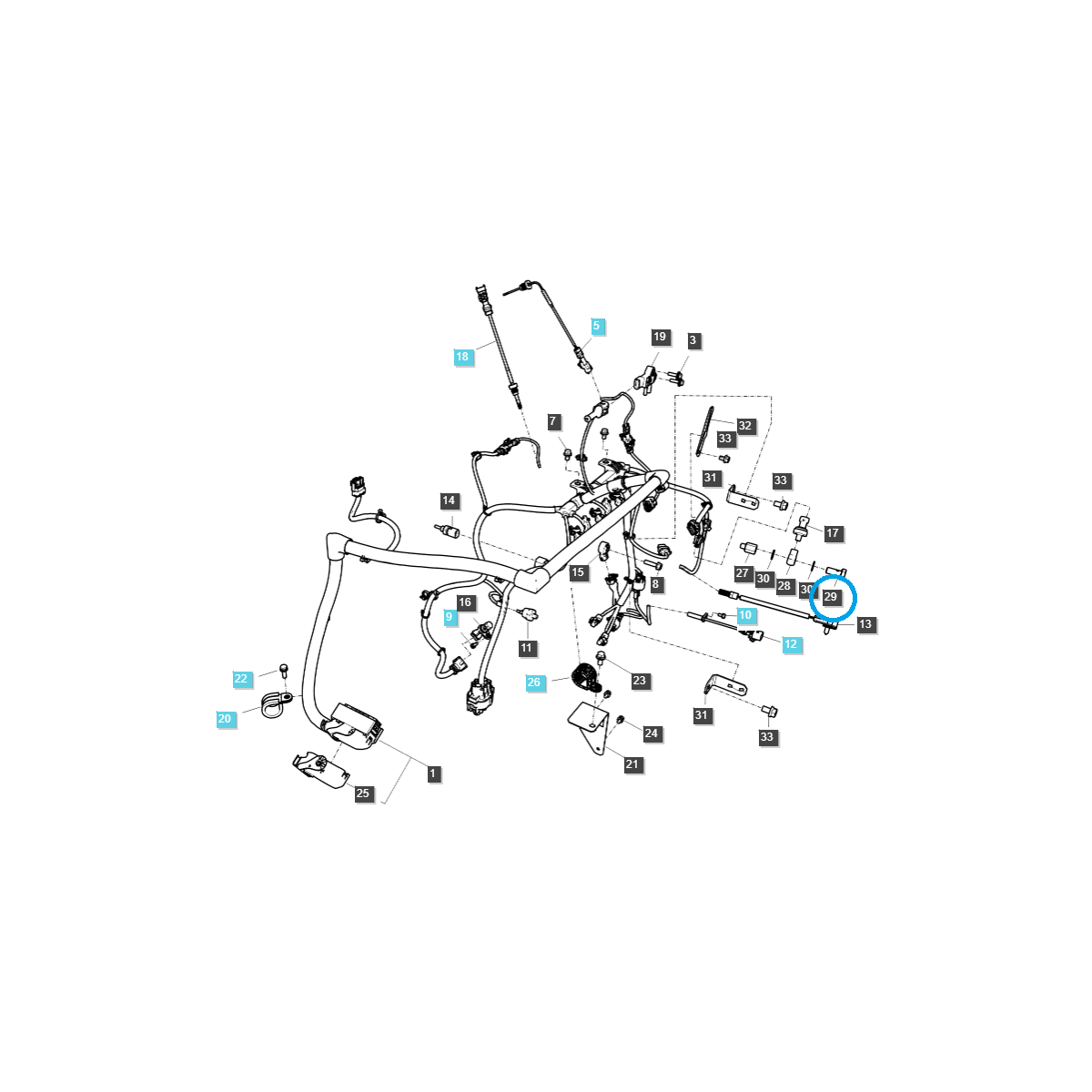 Śruba przelewowa / TRG823 / LS Tractor / nr 40009919
