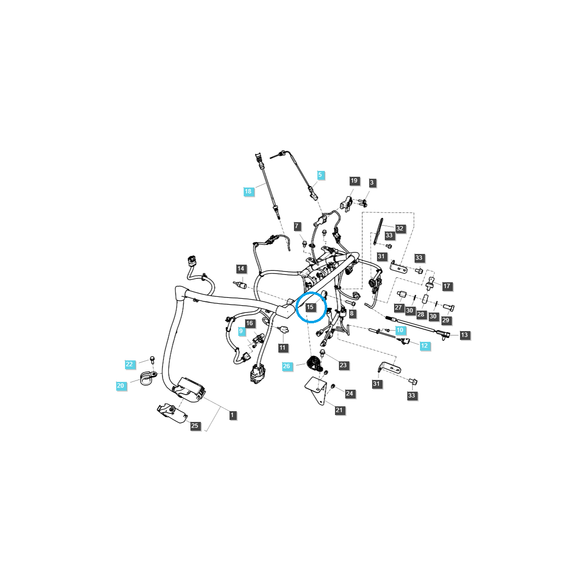 Klopfsensor / TRG750 / LS Traktor / LS MT3.35/LS MT3.40/LS MT3.50/LS MT3.57/LS MT3.55/LS MT3.60 / Nr. 40273646