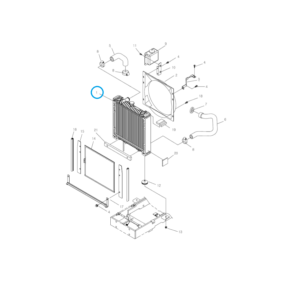 Radiateur / LS R41 / LS R43 / LS R50 / LS R60 / no.