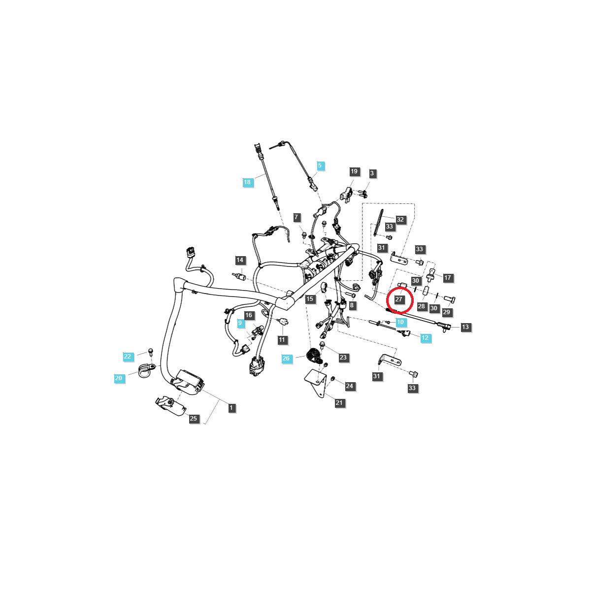 P2 / EGQ160 / Ls Tractor Connector 40512065