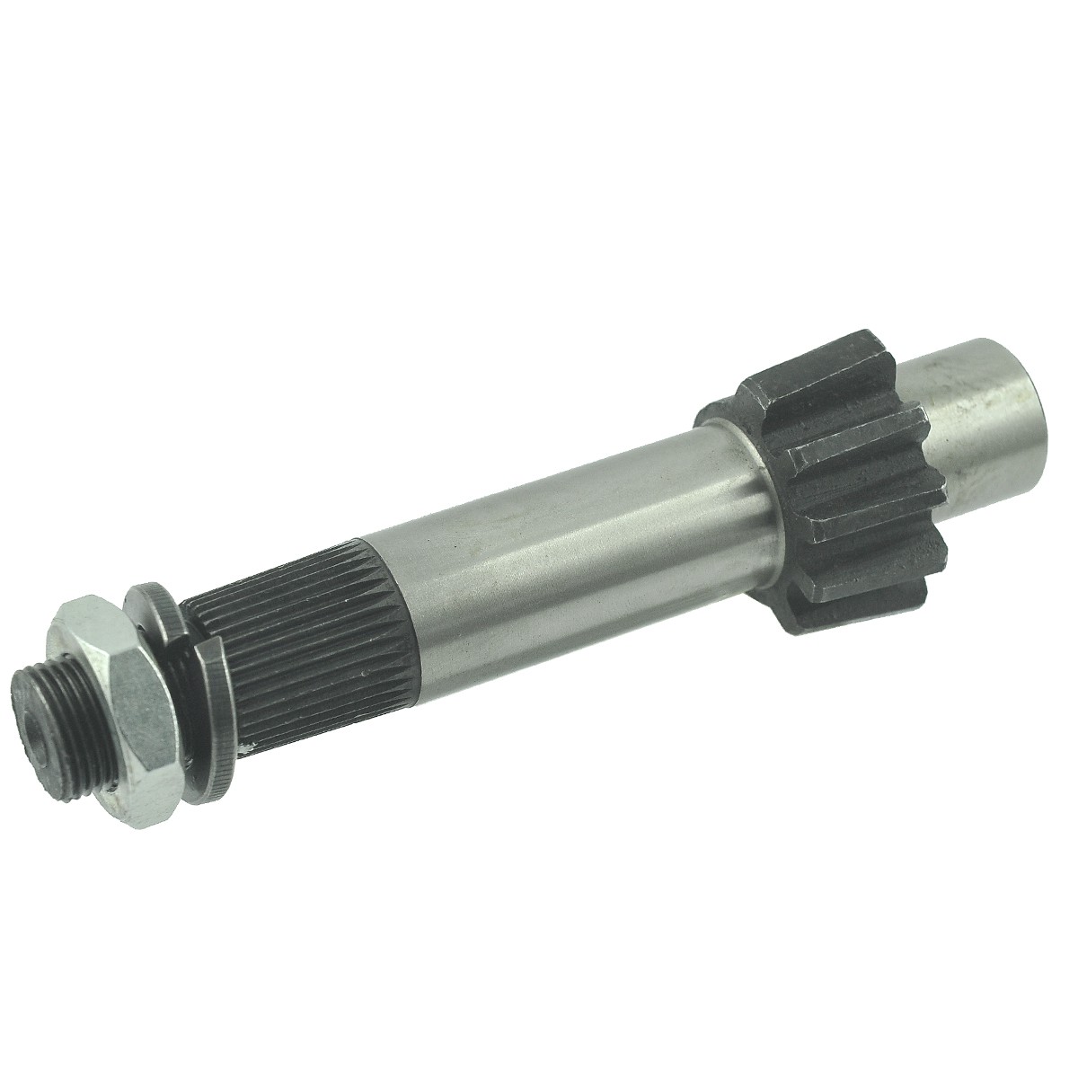 Steering gear shaft 36T / 162 mm / Yanmar YM187 / YM195 / YM226 / YM240 / YM1601 / YM1610 / YM1700 / YM1800 / YM1802