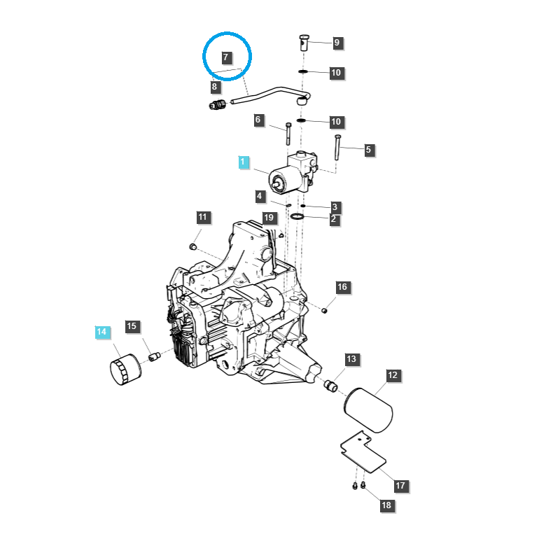 cables - Hydraulic Hose / TRG823 / Ls Tractor 40337415