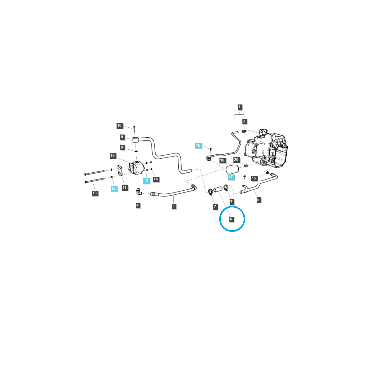 Klemme / TRG970 / LS Traktor 40323325