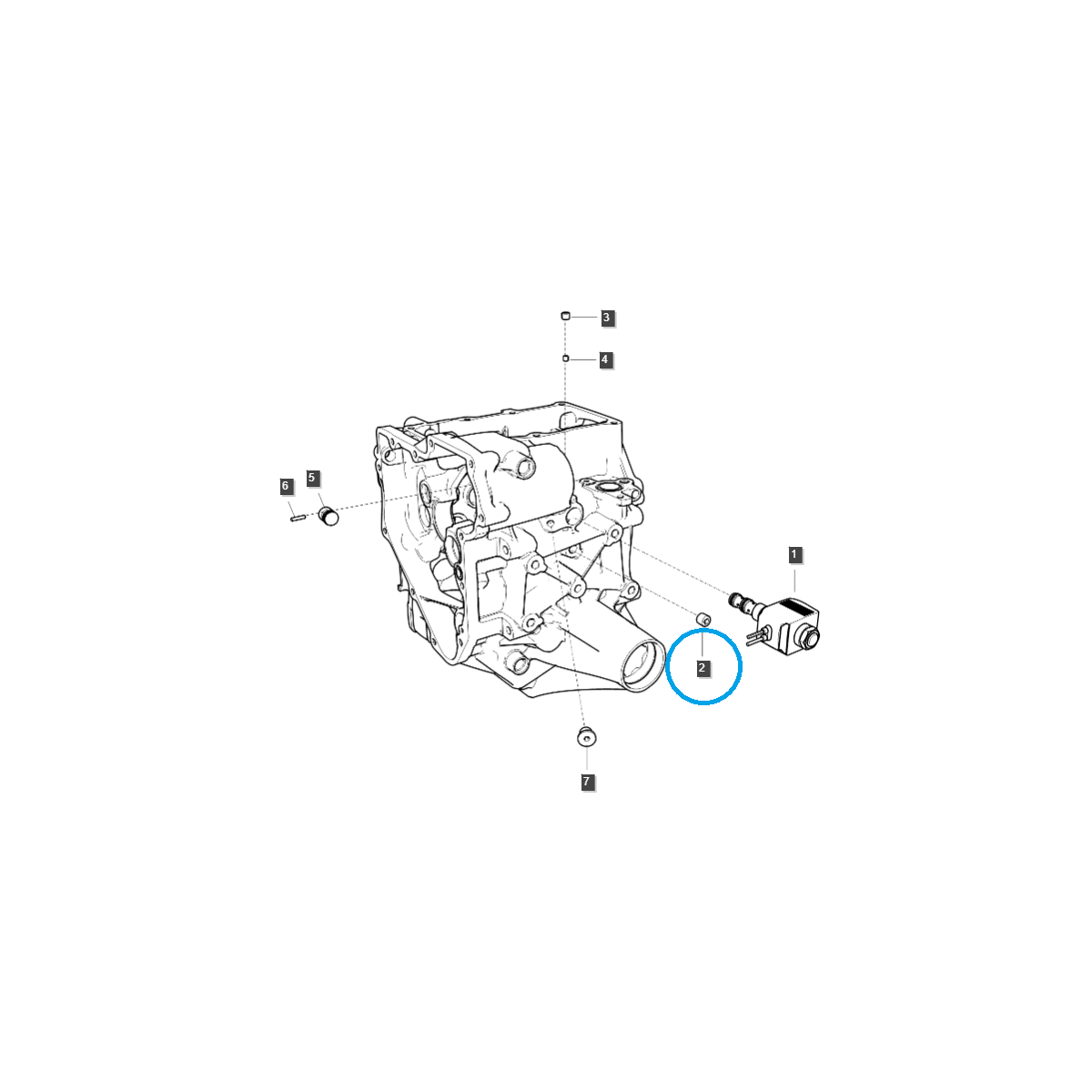 Bouchon de bouchon d'huile 1/4 / A0610168 / Ls Tracteur 40012845