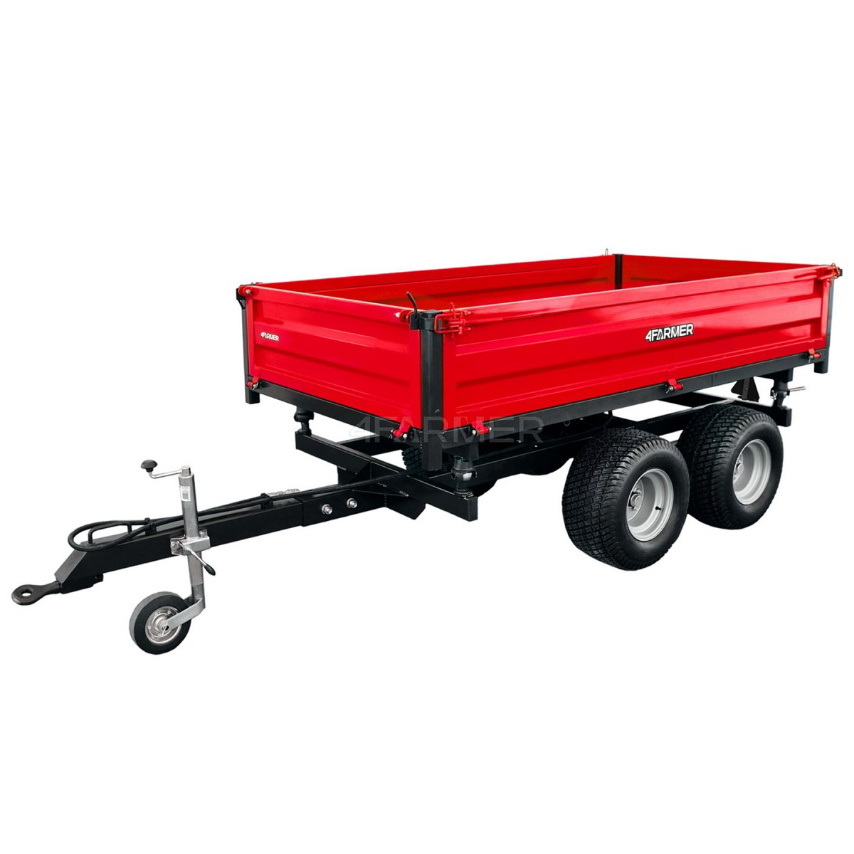 Two-axle agricultural trailer 2.5T with a 4FARMER tipper