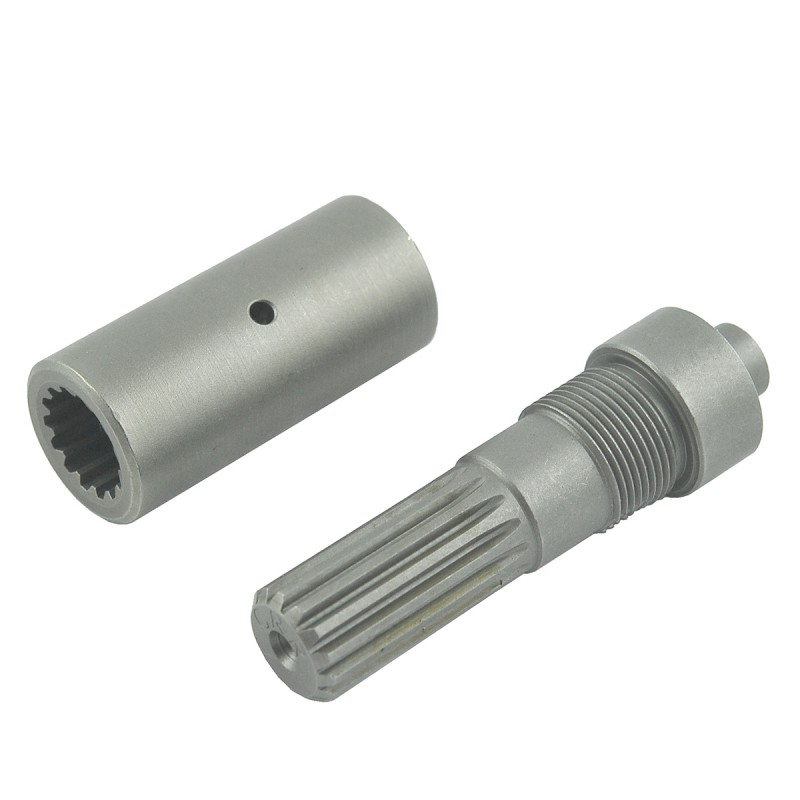 parts for kubota - Shaft 14T/Ø13/28 mm / M24 x 1.5 / shaft connector 14T/65 mm / Kubota L3408/L4508 / 5-15-232-21