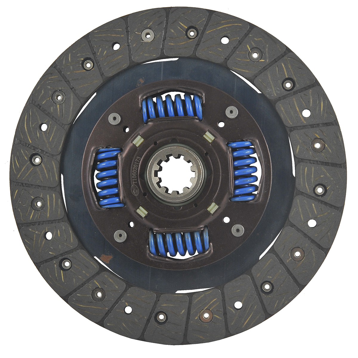 Clutch disc / 215 mm / 8-1/2" / 10 T / Kubota L2501/L2800/L3200DT/L3408 / T1060-20173 / 6-05-100-02