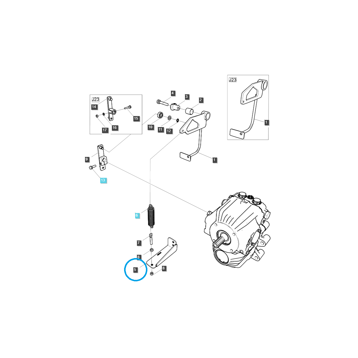 Federhalterung / TRG292 / LS Traktor / Nr. 40195512