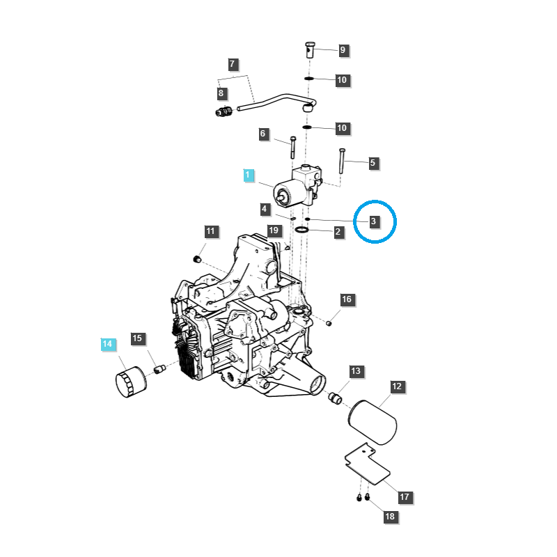 utěsnění - O-kroužek / 8,80 x 2,40 mm / TRG823 / LS Tractor / č. 40362240
