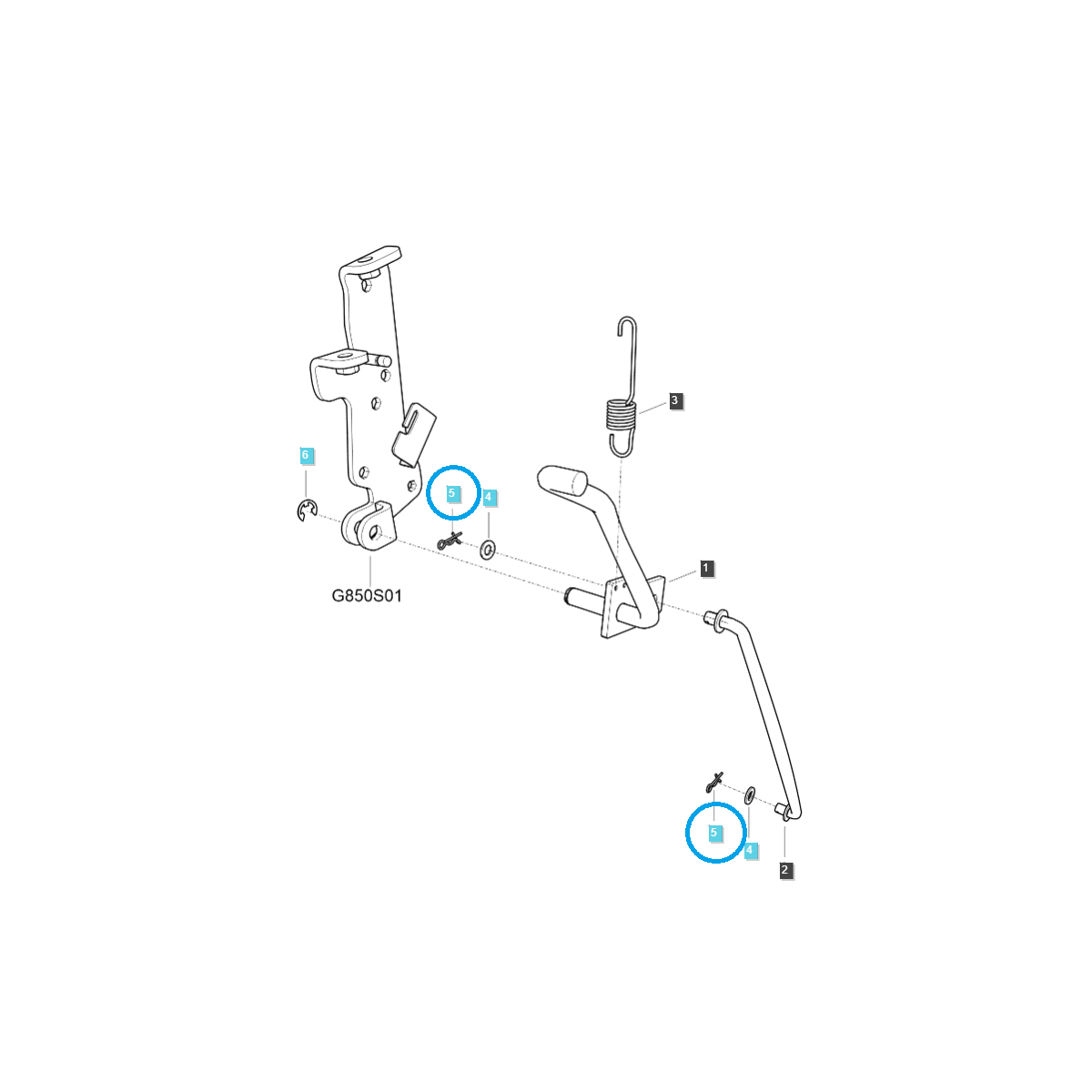 Splintbolzen / TRG670 / LS Traktor / Nr. 40380548
