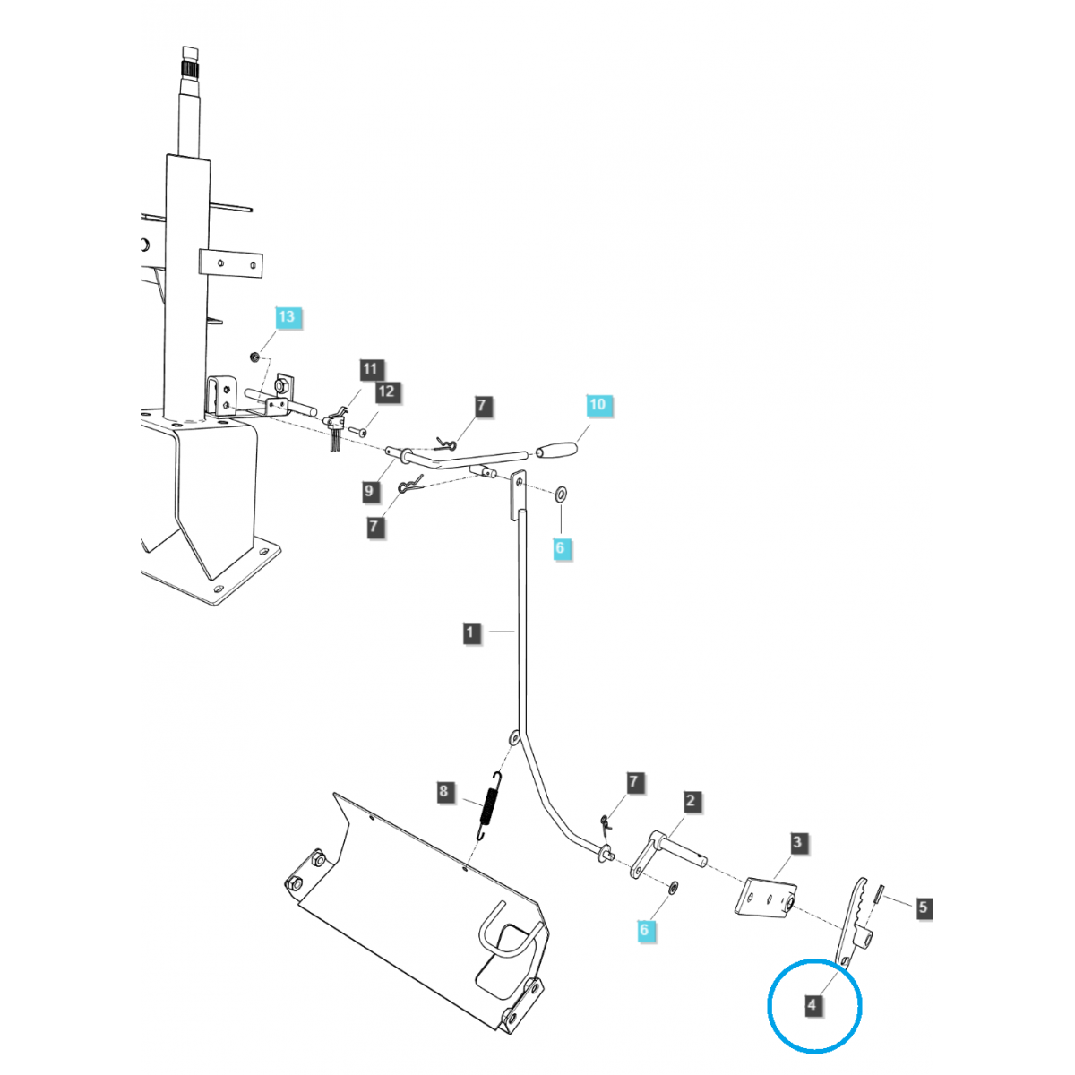 Blokovacia doska / TRG292 / Ls Traktor 40195514