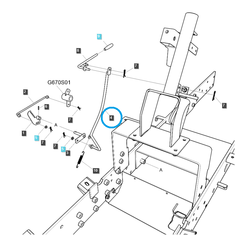 fuel tanks - Cruise control cable / TRG292 / LS Tractor / nr 40195517