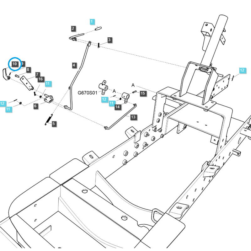 otros sistema de frenado - Placa de bloqueo / TRG292 / Tractor LS / N.° 40285274
