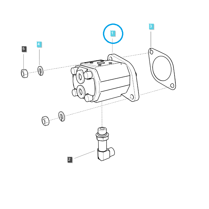 scellants - Pompe de direction assistée / TRG630 / Tracteur LS / n° 40007602