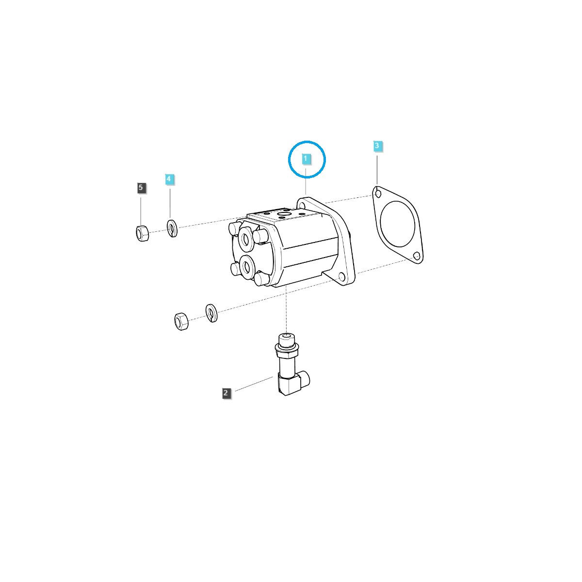 Power steering pump / TRG630 / LS Tractor / no. 40007602