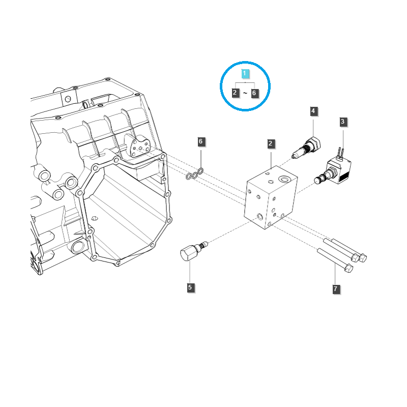 vannes - Jeu de soupapes pour prise de force / tracteur LS / n° 40354835 (40264633)