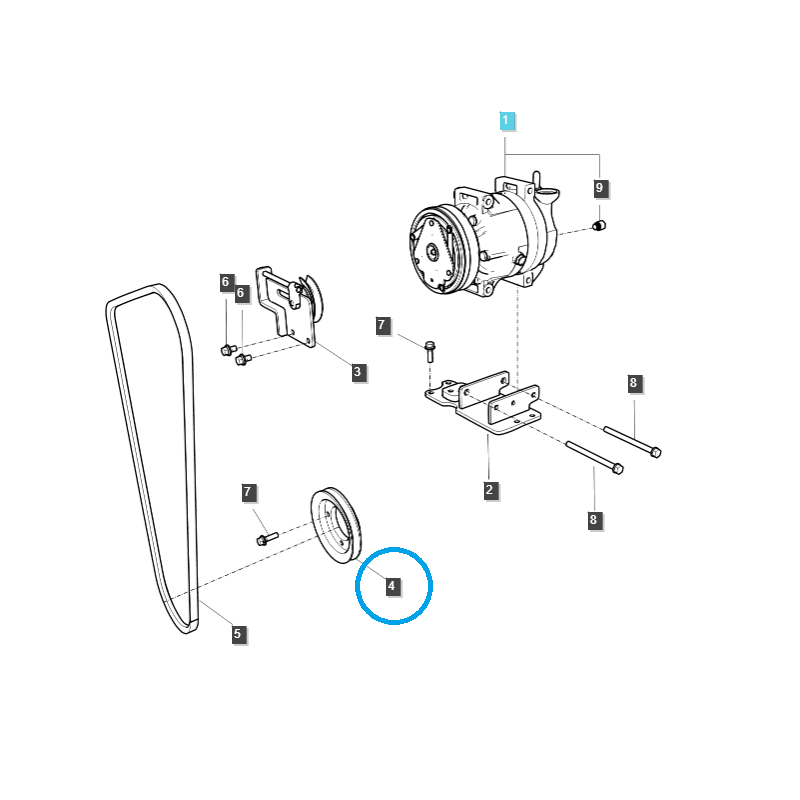 der rest - Riemenscheibe / TRG865 / LS Traktor 40009205