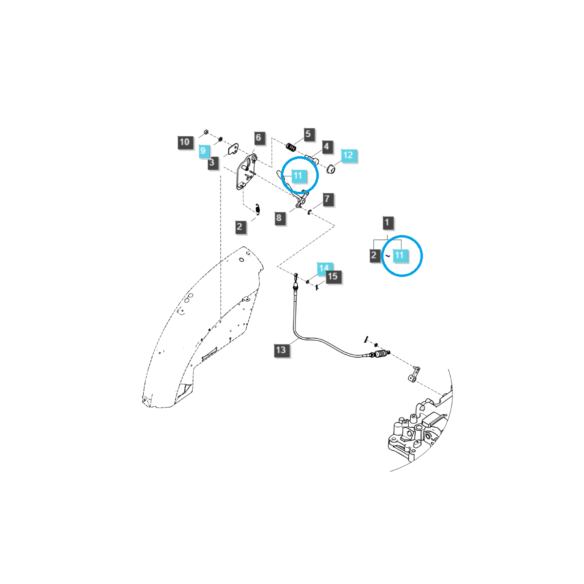 Zdvíhacie tlačidlo / TRG825 / Ls Traktor 40424319