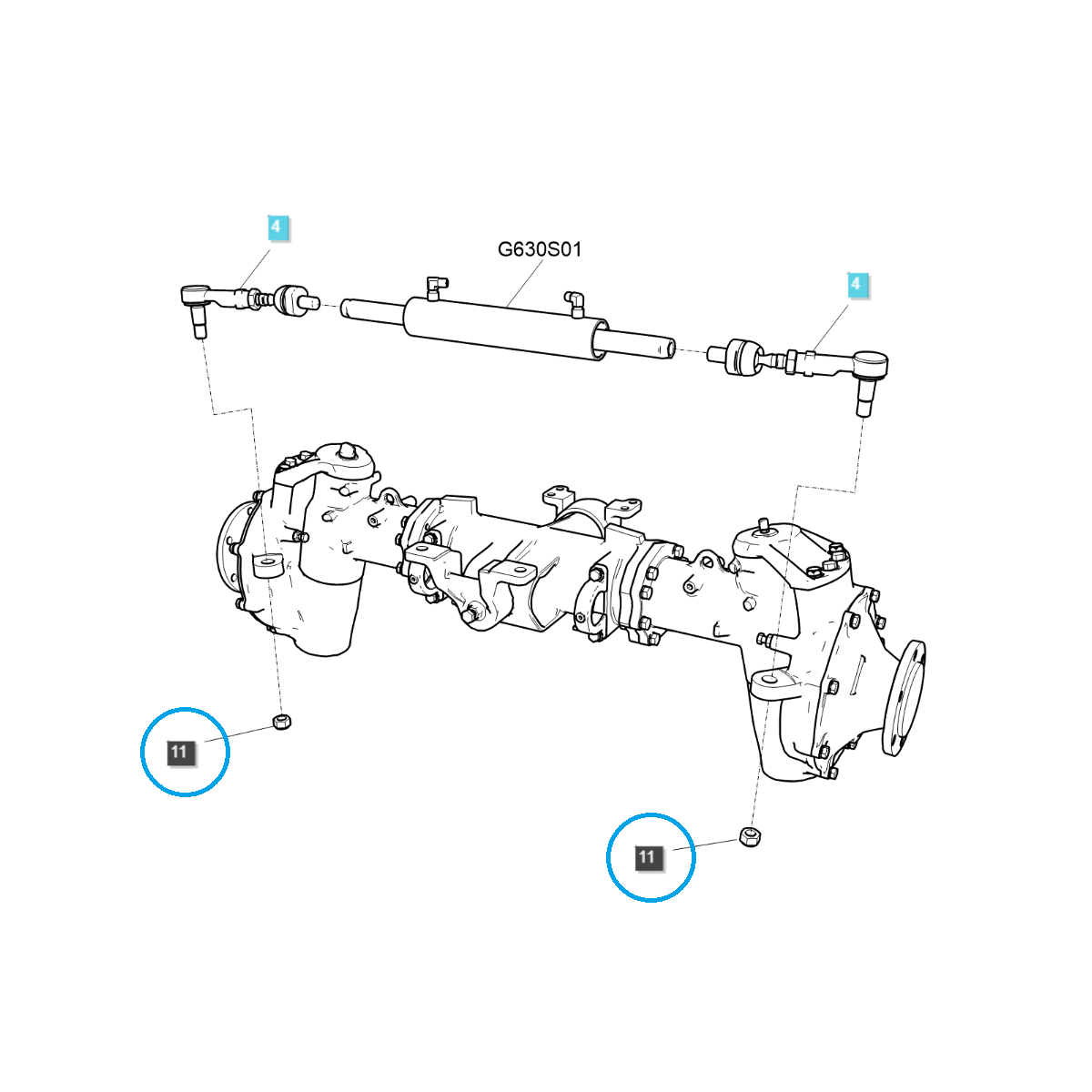 orechy - Matica koncovky spojovacej tyče riadenia / TRG400 / Traktor LS / č. 40205806