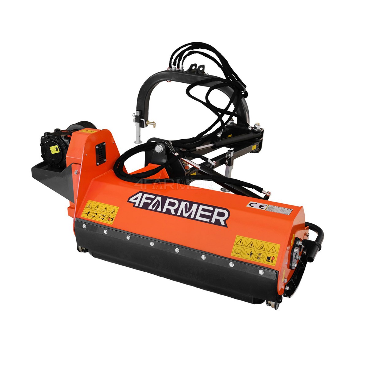 AGLK 105 4FARMER lightweight flail mower on a boom - orange