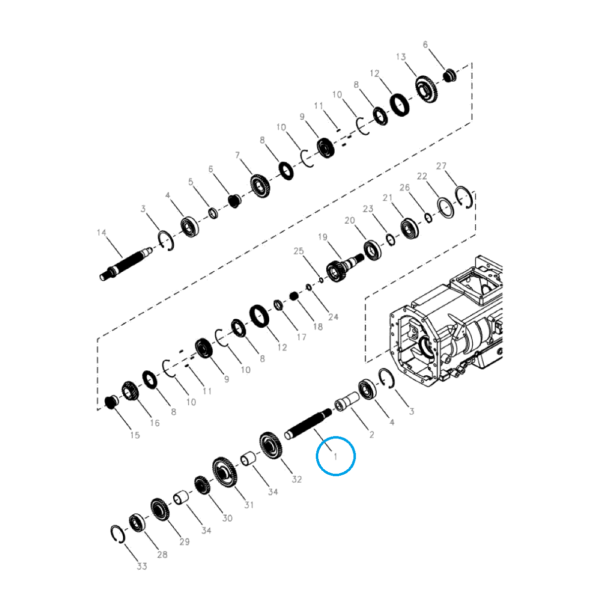 Intermediate Shaft / TRG281 / Ls Tractor 40031336