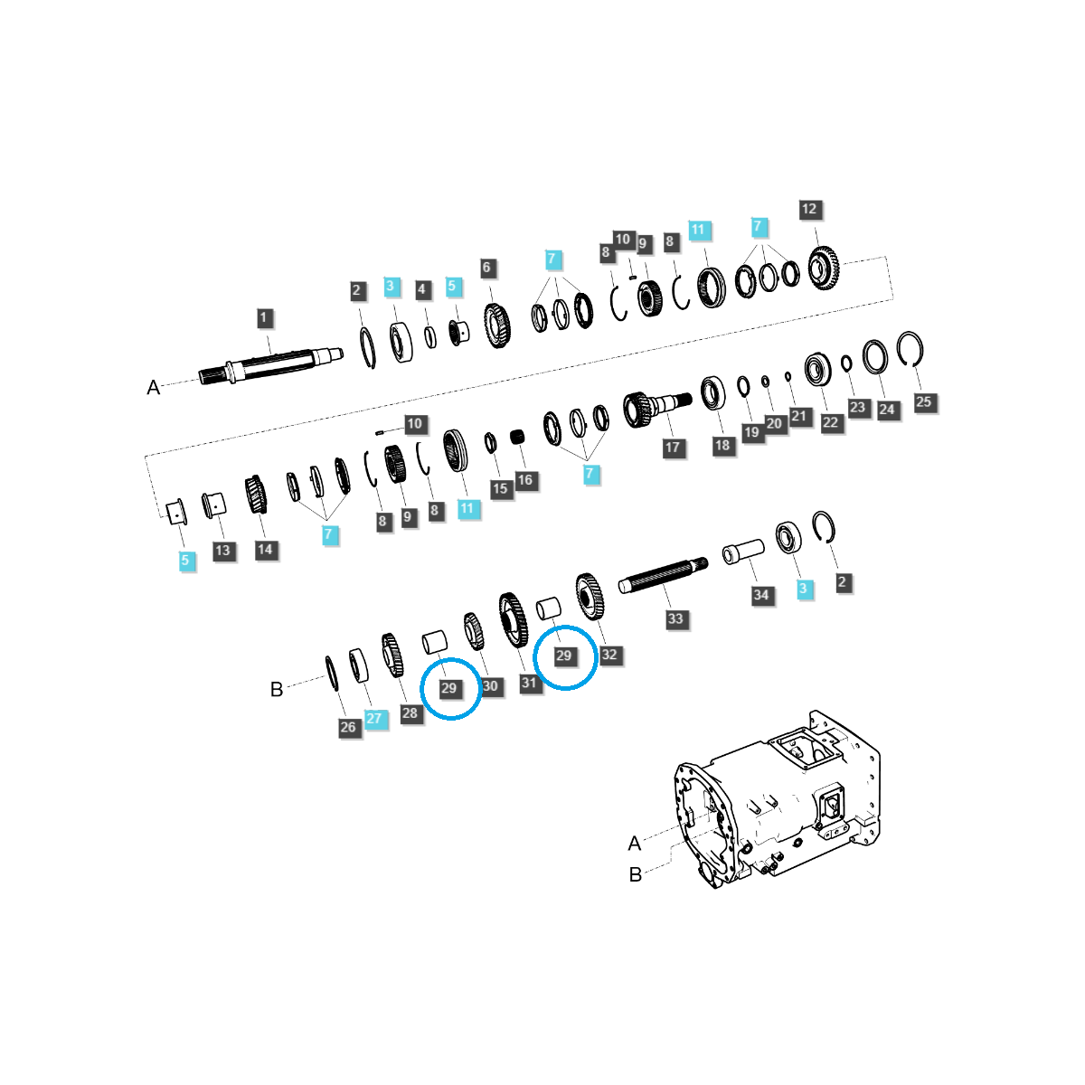 Spacer / TRG281 / Ls Tractor 40031338