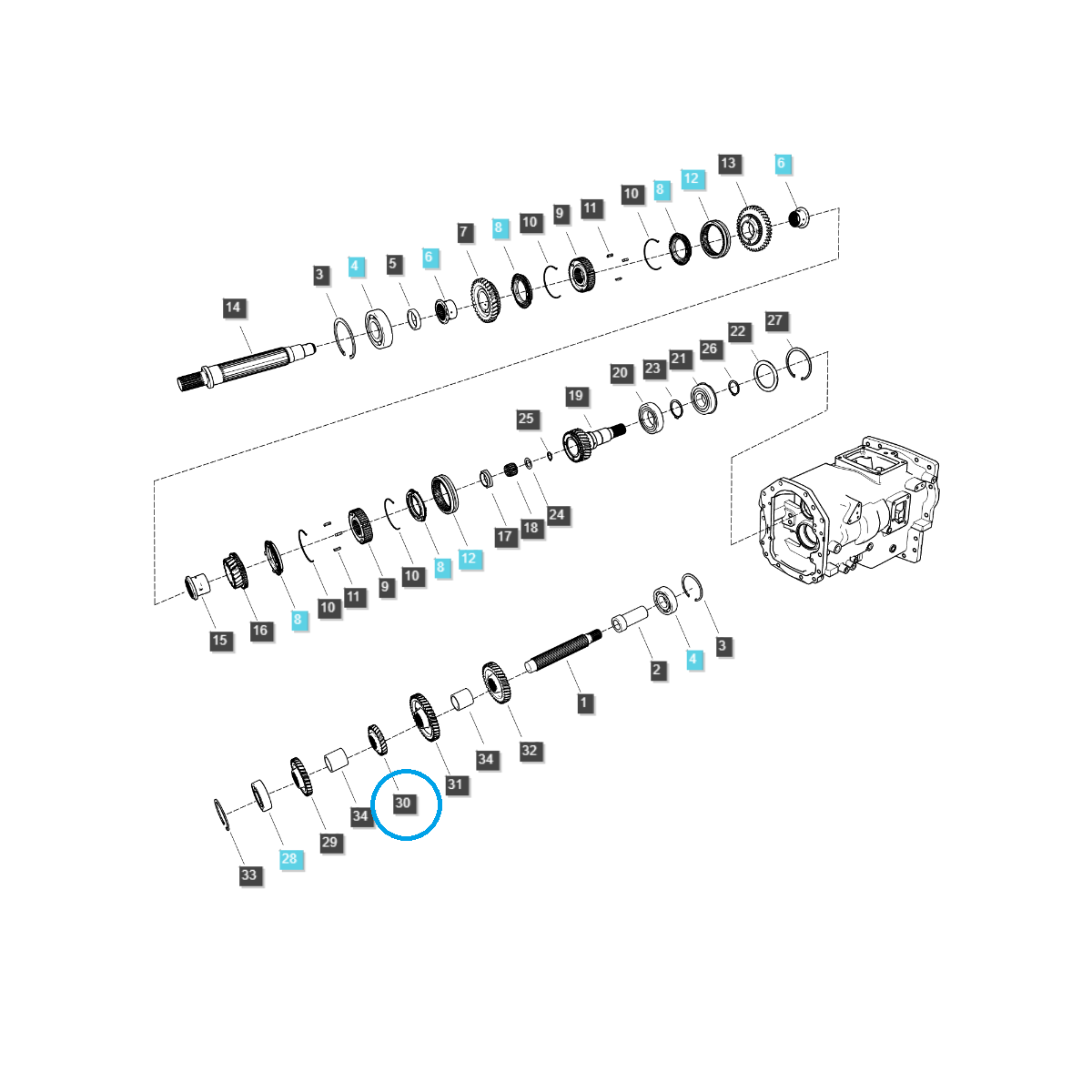 Fourth gear mode / TRG281 / Ls Tractor 40031339