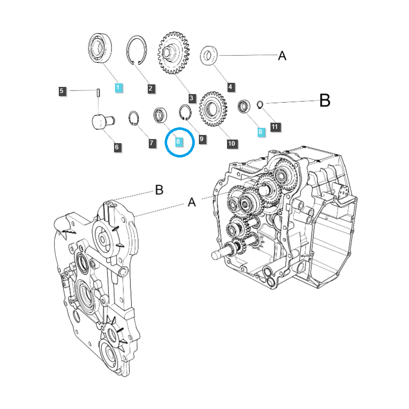 roulements - Roulement à billes 40 x 90 x 23 / 6308ZZ / A0863082 / Ls Tracteur 40031616