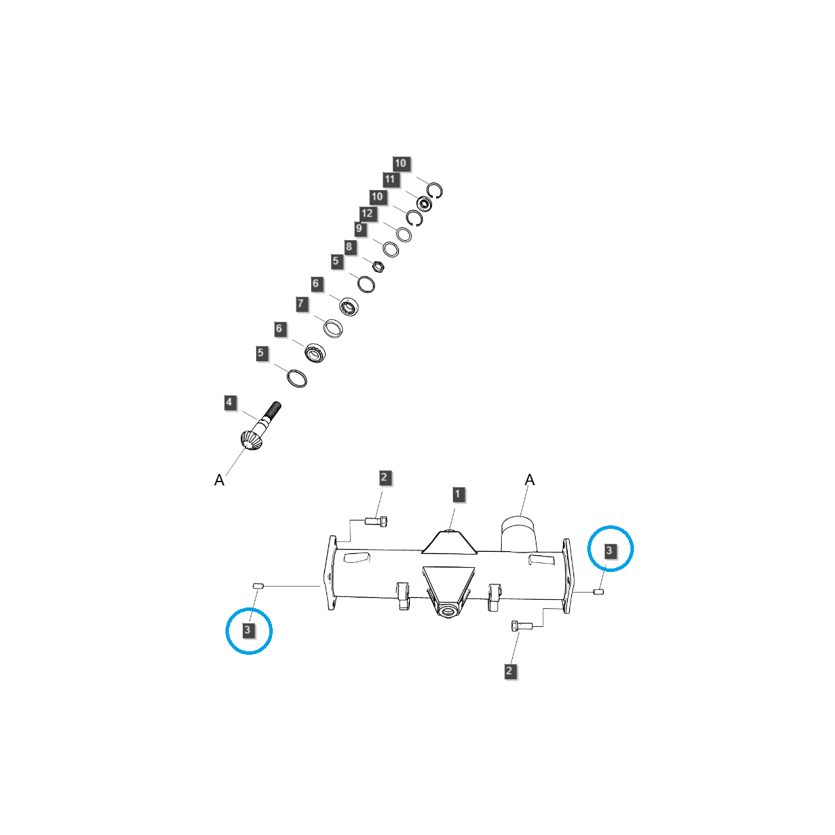 Cale, goupille de verrouillage 10 x 20 mm / TRG100 / S423102023 / Ls Tractor 40112472