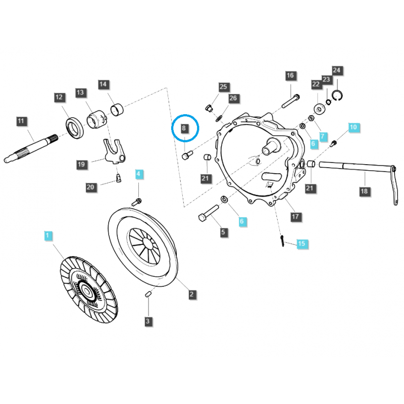 bolts nuts and washers - Bolt M12 x 1.75 x 35 / S153123543 / LS Tractor 40206401