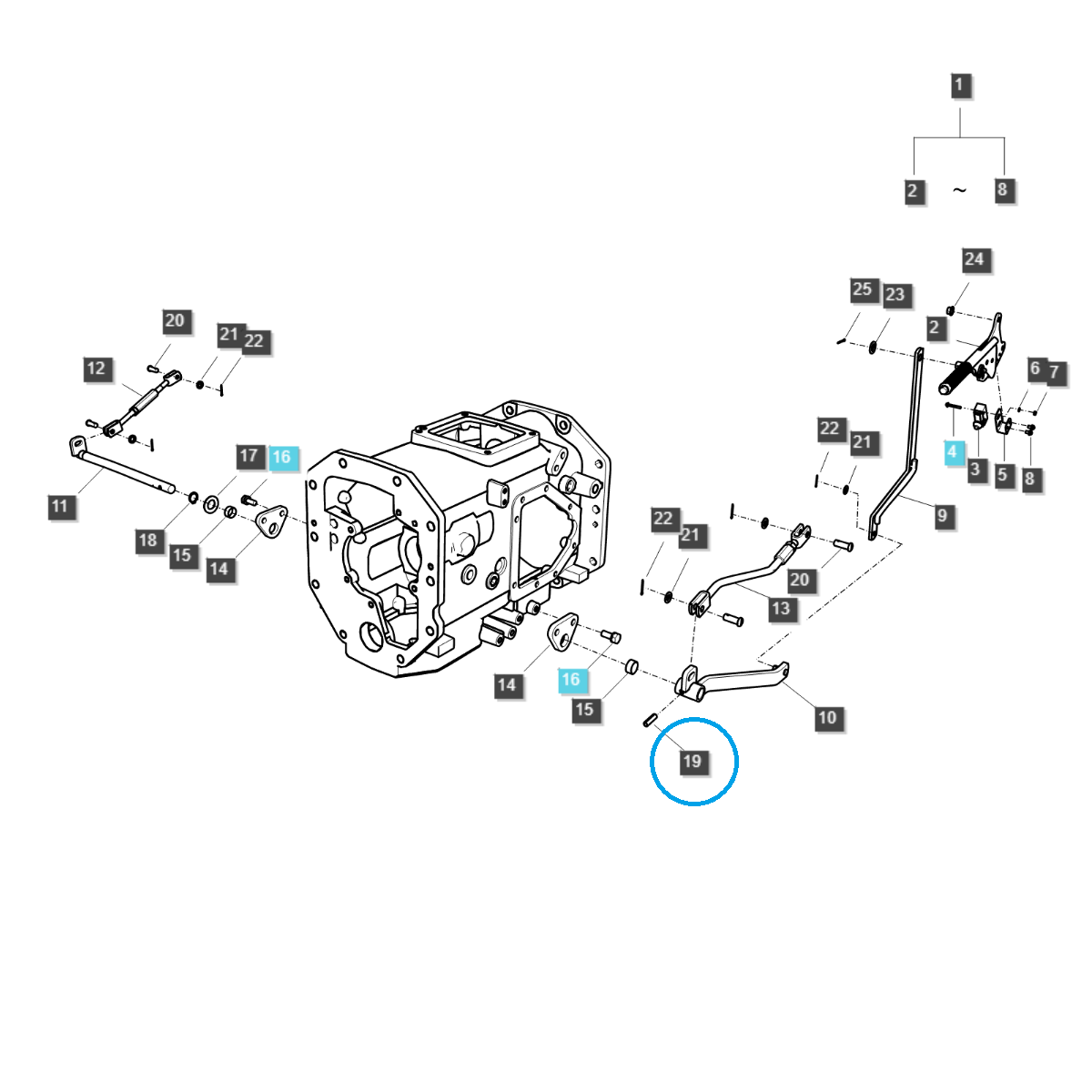 fahrsystem - Keil, Federstift / 8 x 28 mm / S446082812 / LS Traktor / Nr. 40029176