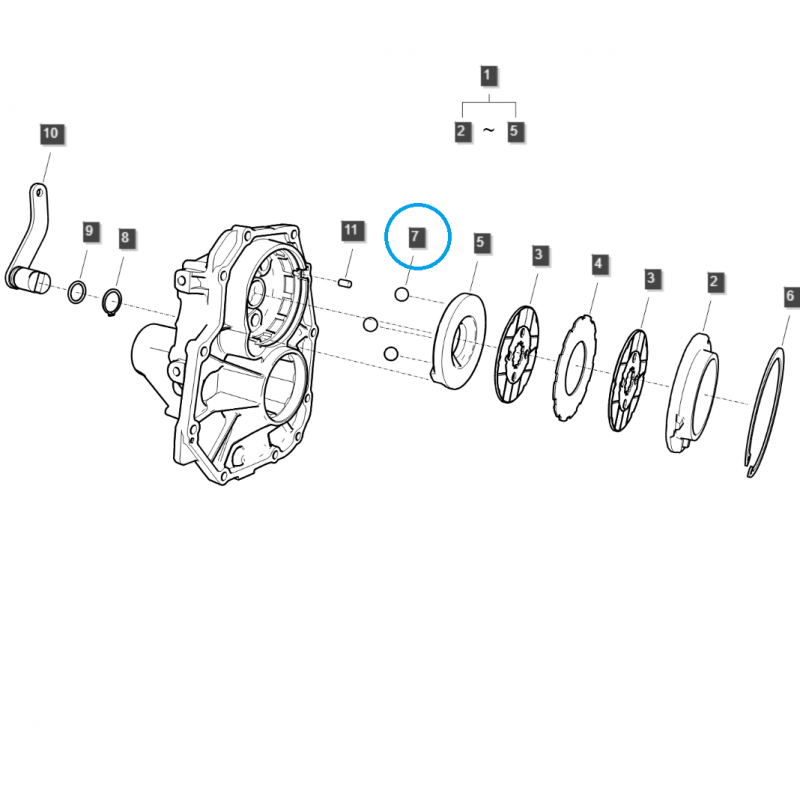 autres système de freinage - Bille d'acier / TRG650 / Tracteur LS / (A067A016) / N° 40198668
