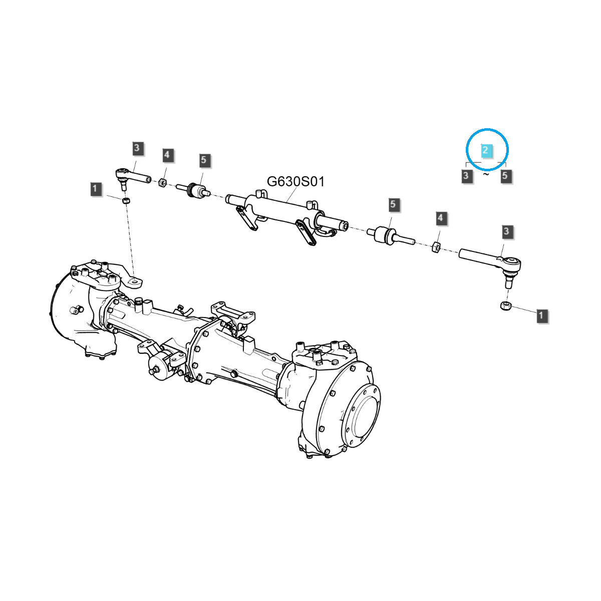 Hlava spojovací tyče / G610 / LS Traktor 40414548