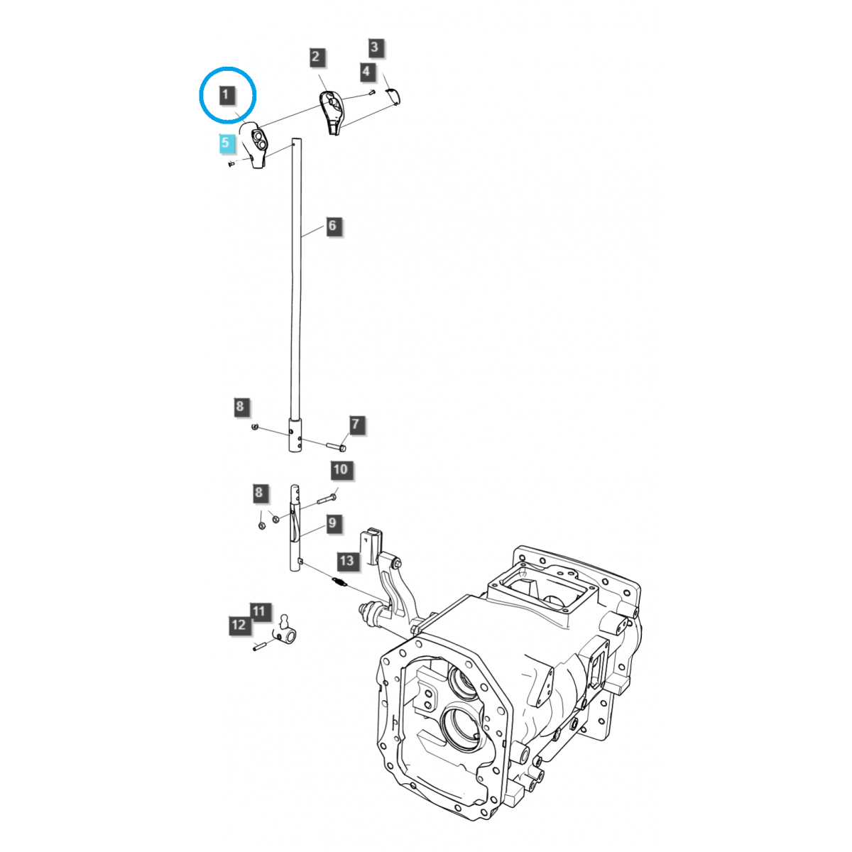 Boîtier de bouton avec boutons / TRG869 / Ls Tractor 20110706