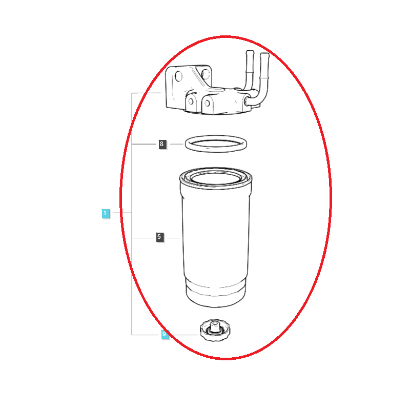 filtry paliwa - Główny filtr paliwa / EGQ125 / LS Tractor 40271220