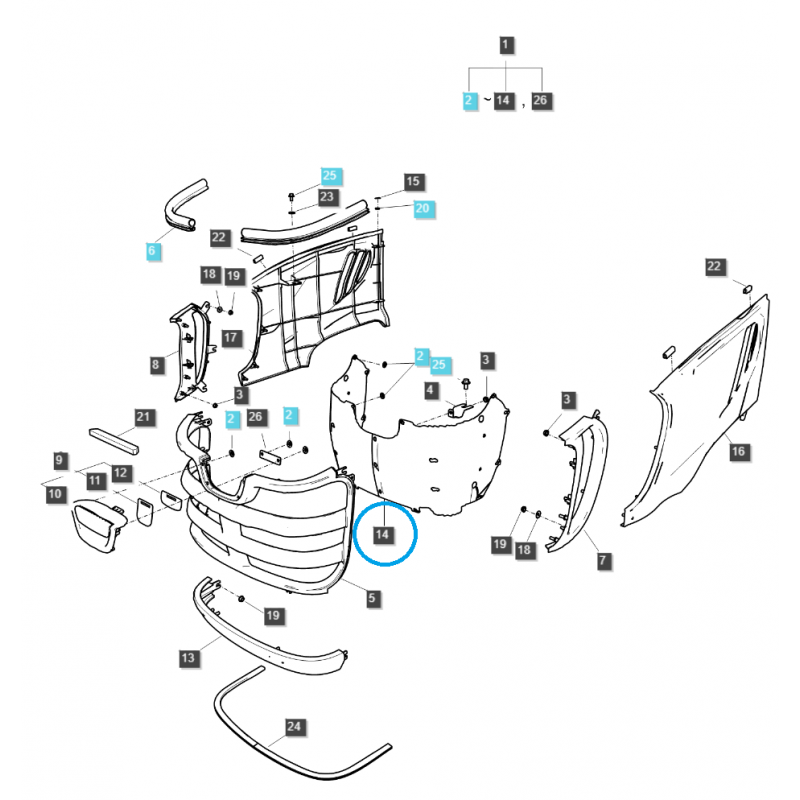 elementy karoserii  - Atrapa, siatka grilla / TRG830 / LS Tractor 40293129