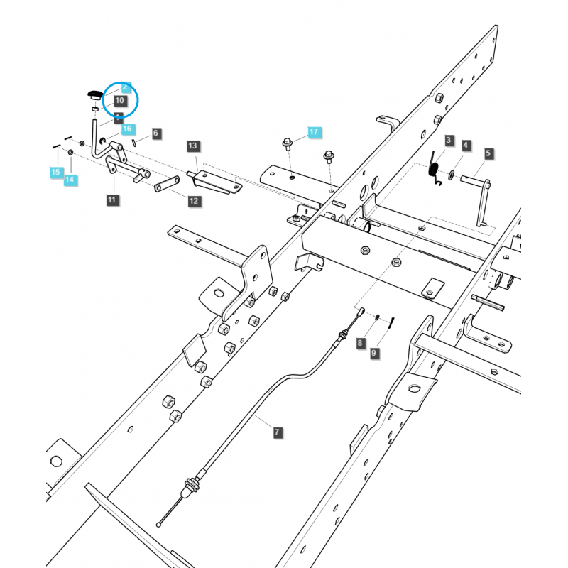 nuts - Nut M10 x 1.25 / S3141000 / Ls Tractor 40029047