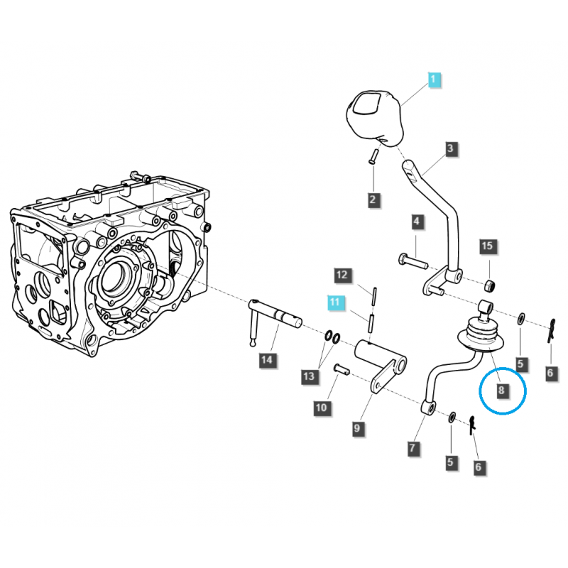 elemente der kabinenausstattung - Staubschutzkappe für Schaltmanschette / TRG869 / LS Traktor / Nr. 40254280