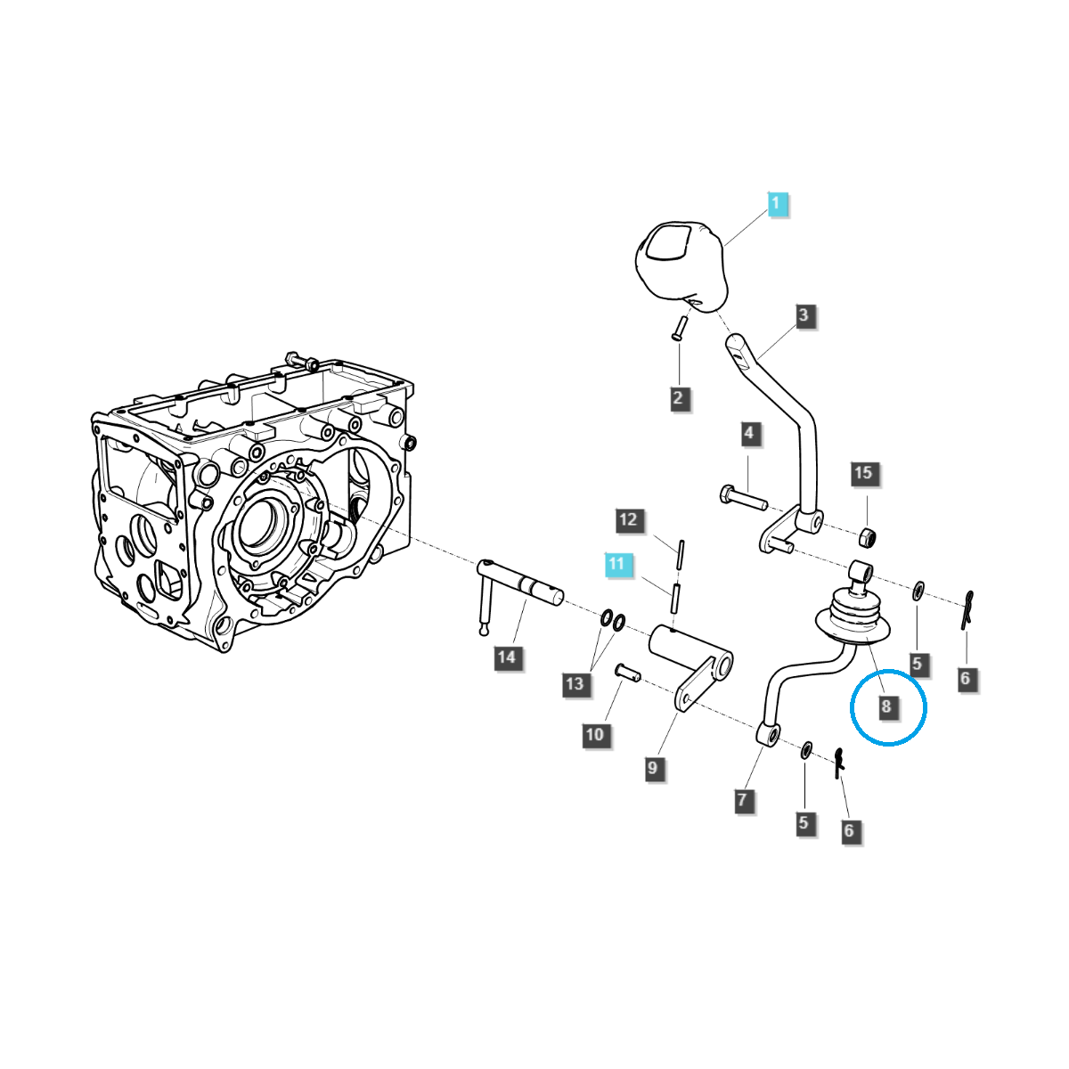 Soufflet de levier de vitesses cache-poussière / TRG869 / Ls Tractor 40254280